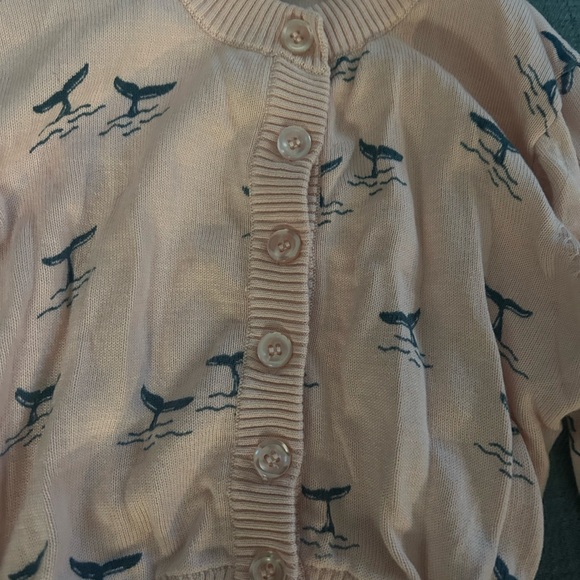 ModCloth Pink Whale Pattern Sweater - Picture 3 of 4